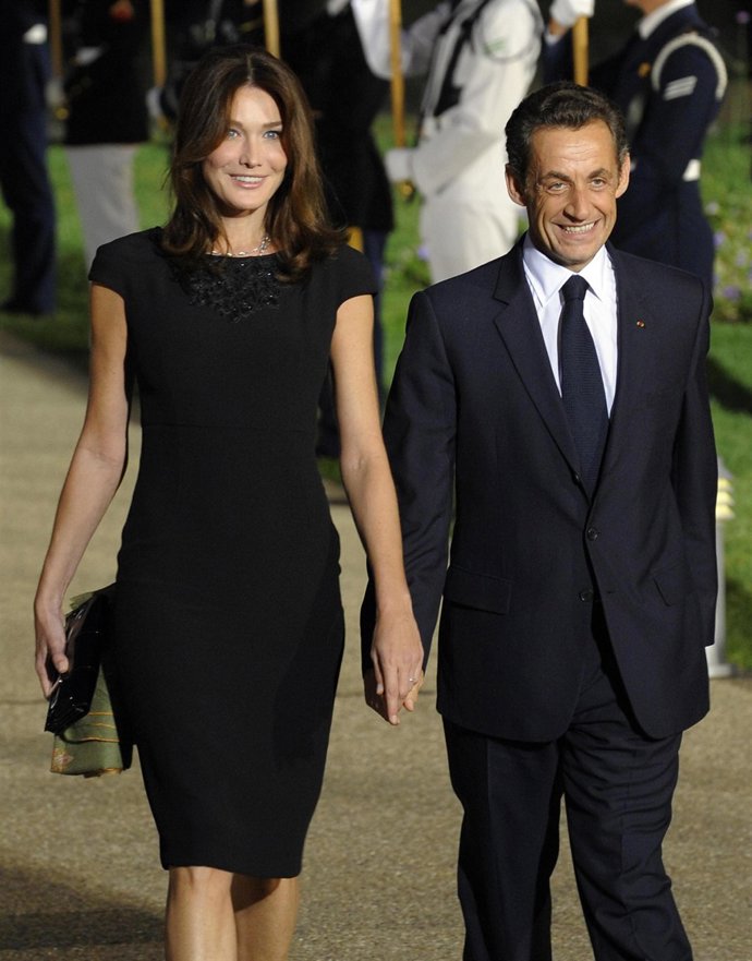 Carla Bruni y Nicolás Sarkozy