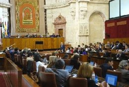 Imagen De Una Sesión Del Pleno Del Parlamento Andaluz