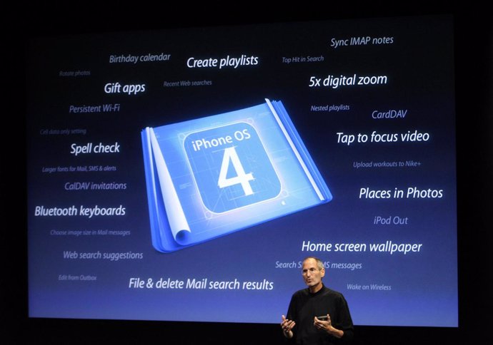 Steve Jobs Presenta El Iphone OS 4.0