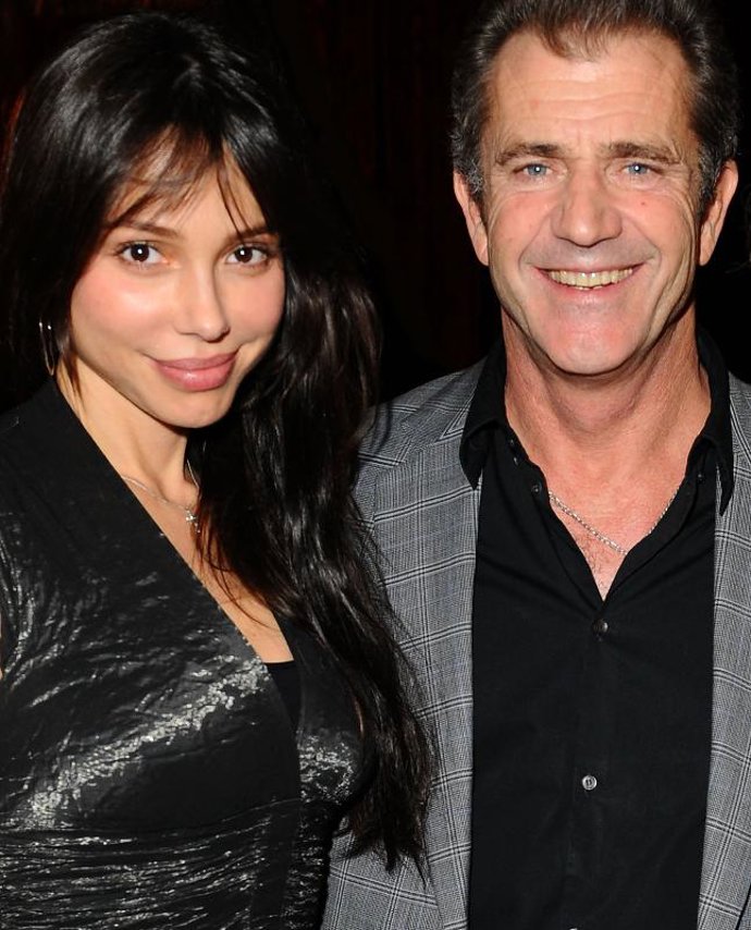 El actor Mel Gibson y su ex pareja, la cantante rusa Oksana Grigorieva
