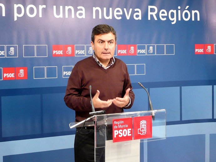 El Secretario General Del PSRM-PSOE, Pedro Saura,