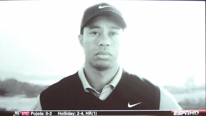 Tiger Woods en el anuncio para Nike