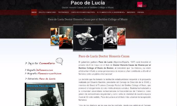 Web Paco De Lucia