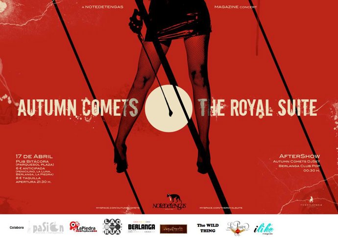 Cartel Del Concierto De Autumn Comets 