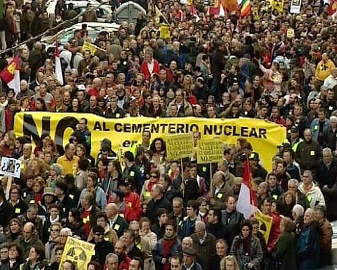 Manifestación en Guadalajara contra el almacen nuclear