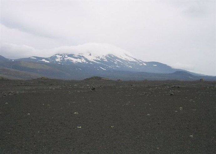 Volcán Helka en Islandia