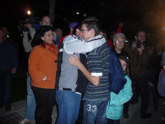 Llegada De Alumnos De Maracena (Granada)