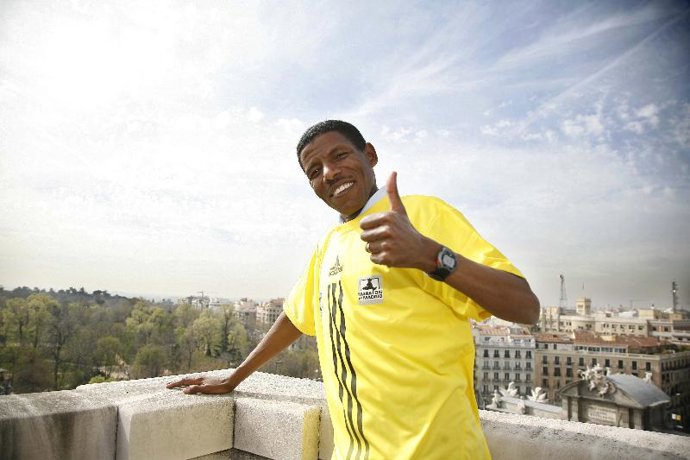 Haile Gebrselassie, en Madrid.
