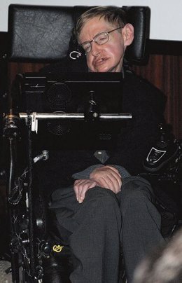 Stephen Hawking,  enfermo de ELA