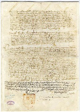 Imagen De Las Capitulaciones De 1493 Entre Los Reyes Católicos Y Boabdil