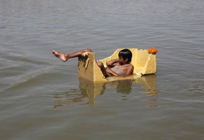 Inundaciones en la India 