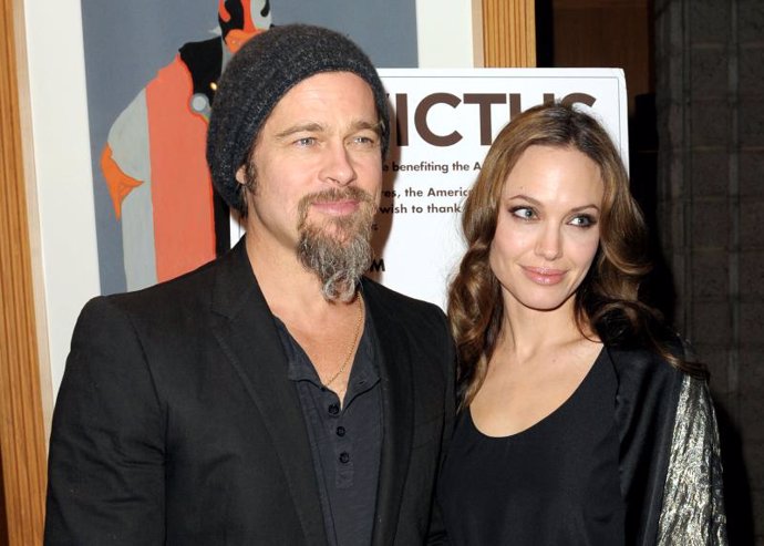 La pareja de actores Brad Pitt y Angelina Jolie
