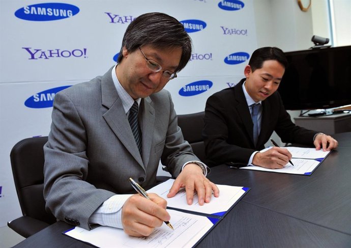 Firma Del Acuerdo Entre Yahoo! Y Samsung