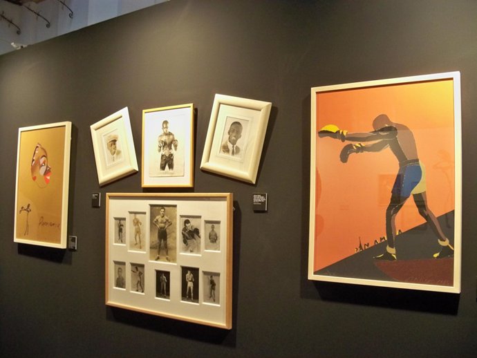 Panel De La Exposición 'Eduardo Arroyo. Boxeo Y Literatura', Que Se Expone Desde