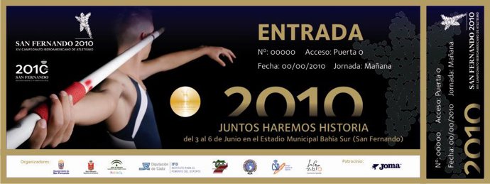 Entrada Para El XIV Campeonato Iberoamericano De Atletismo