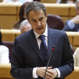 José Luis Rodríguez Zapatero en el Senado