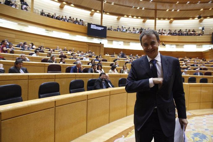 José Luis Rodríguez Zapatero en el Senado