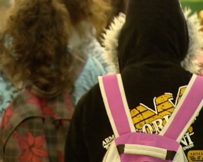 Najwa vuelve a clase con sus compañeros