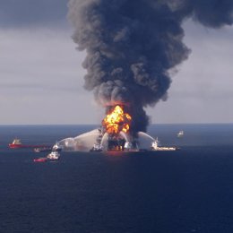 Plataforma de petróleo golfo de méxico