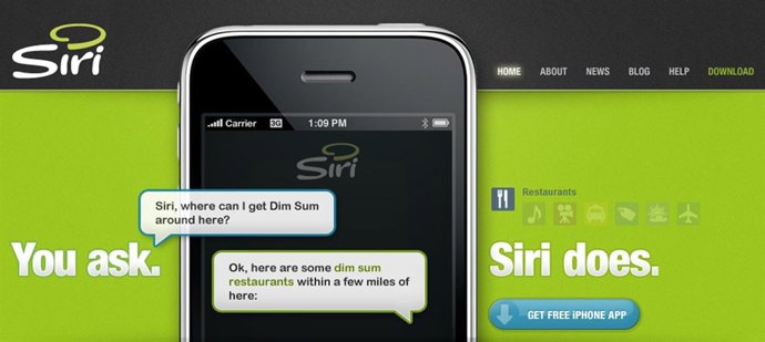 Aplicación Siri Para El Iphone