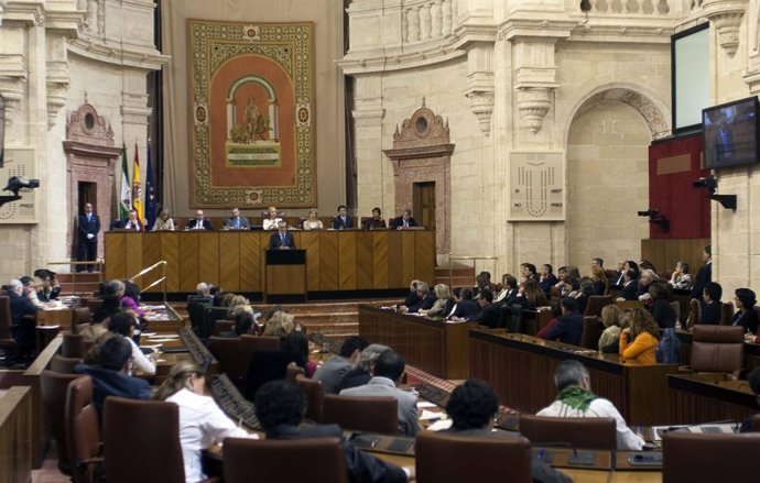 Imagen De Un Pleno Del Parlamento Andaluz