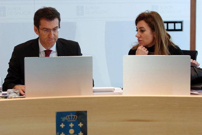 Alberto Núñez Feijóo Y Marta Fernández Currás