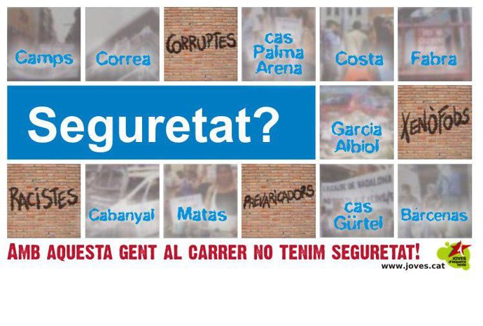 Folleto De Las Juventudes De ICV Sobre Seguridad