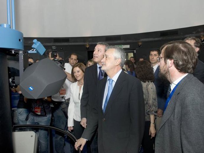Griñán Inaugura La Nueva Tecnología Digital Del Planetario Del Parque De Las Cie