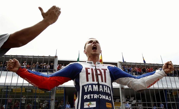 Jorge Lorenzo Celebra En Jerez