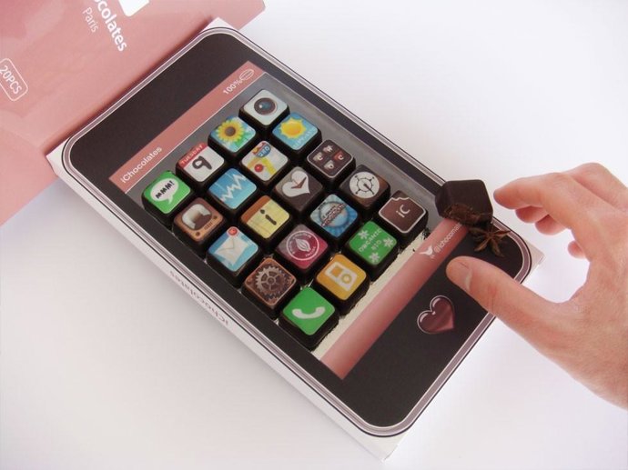 Caja De Bombones Con Forma De Iphone