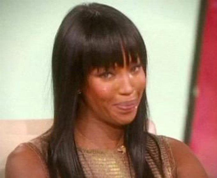 La Modelo Naomi Campbell En El Programa De Televisión Estadounidense 'The Oprah 