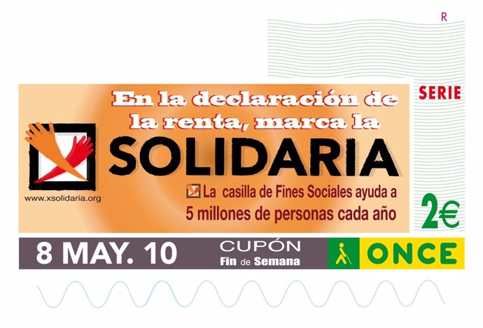 La ONCE Dedica Un Cupón A La Casilla Para Fines Sociales De La Declaración De La