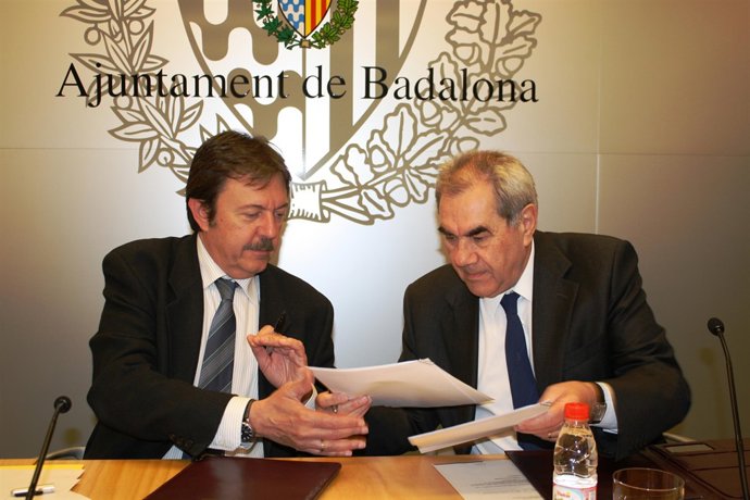 El Conseller E.Maragall Y El Alcalde J.Serra Firman El Convenio