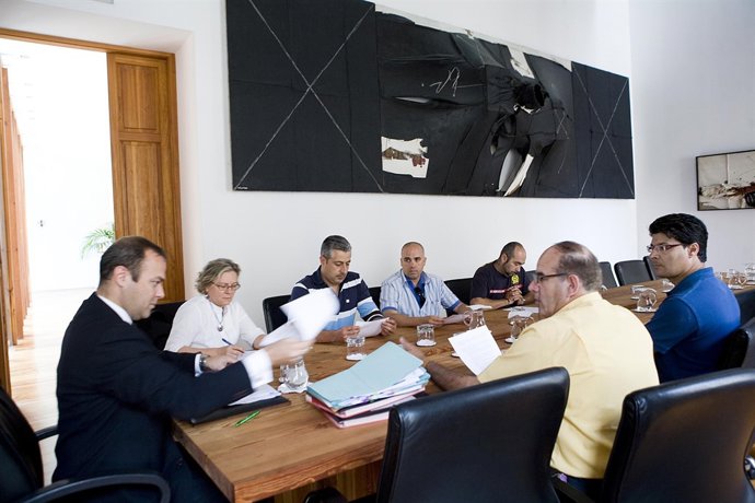 Reunión De Representantes Del Ayuntamiento De Las Palmas De Gran Canaria Con Bom