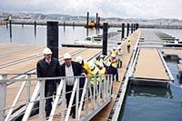 Mazón Visita Las Obras Del Nuevo Puerto De Laredo