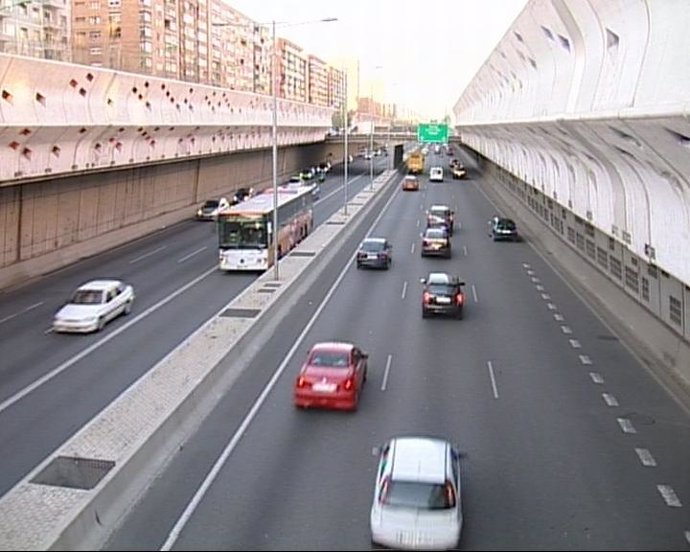 Tráfico fluido en las carreteras de Barcelona