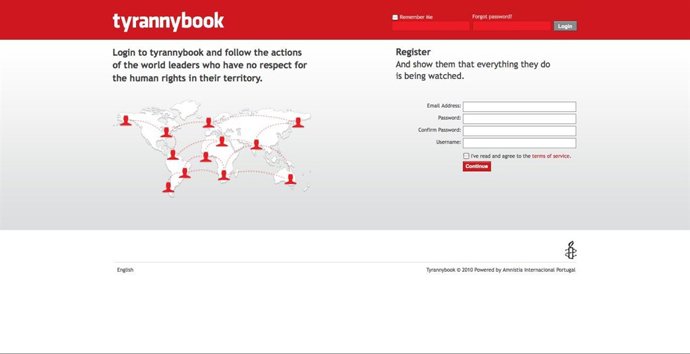 Página De Inicio De 'Tyrannybook.Com'.