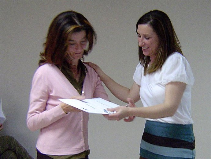 Herrera Durante La Entrega De Diplomas.