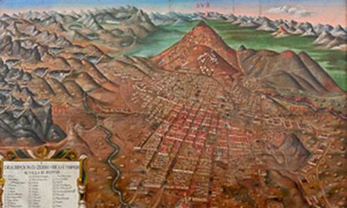 Descripción Del Cerro Rico E Imeprial Villa De Potosí 