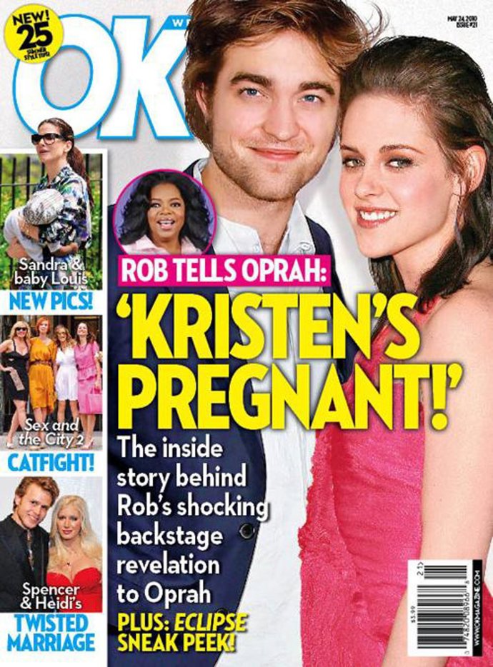 Robert Pattinson Y Kristen Stewart En La Portada De 'Ok!Magazine' Bajo El Titula