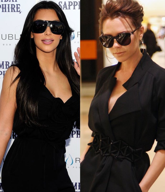 Montaje De La 'Celebrity' Kim Kardashian Y La Ex Cantante Y Actual Diseñadora De