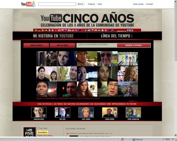 Portada De 'Yputube Five Years'.