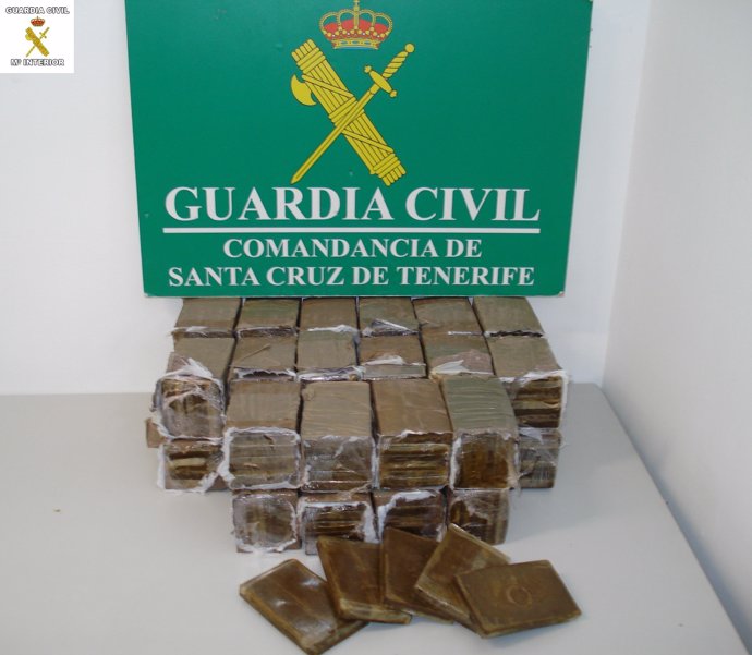 La Guardia Civil Encontró 165 Tabletas De Hachís En La Maleta