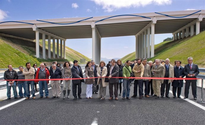 Inauguración De Tramo En La Autovía Del Pirineo.