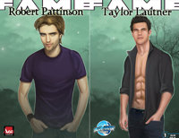 Robert Pattinson y Taylor Lautner, personajes de cómic