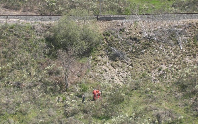 Operación De Rescate De La Peregrina Herida En Pedralba De La Pradería (Zamora)