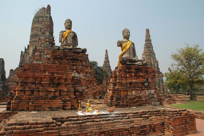Imagen de las ruinas de Ayutthaya, en Tailandia