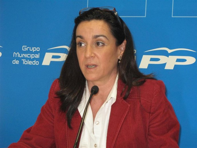 La Edil Del PP Durante La Rueda De Prensa Que Ofreció Hoy