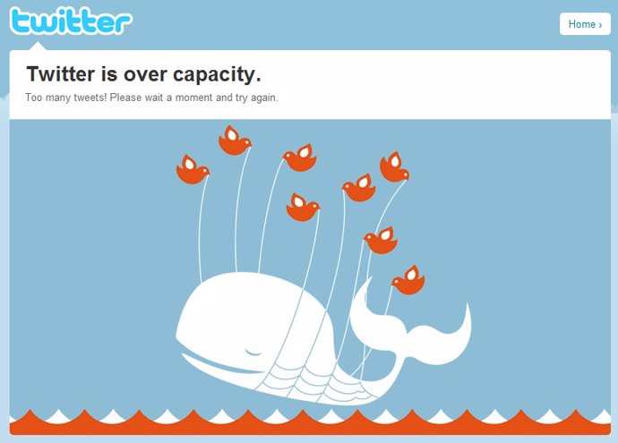 Twitter over capacity
