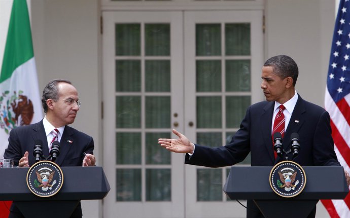 Felipe Calderón y Obama